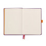 Rhodiarama Goalbook remb.rigide VIOLET A5 240p dot papier ivoire 90g