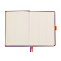 Rhodiarama Goalbook remb.rigide VIOLET A5 240p dot papier ivoire 90g