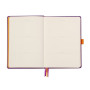 Rhodiarama Goalbook remb.rigide VIOLET A5 240p dot papier ivoire 90g
