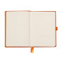 Rhodiarama Goalbook remb.rigide TANGERINE A5 240p dot papier ivoire 90g