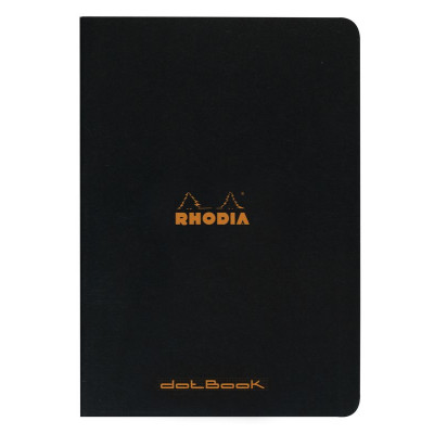 Cahier piqué BLACK Rhodia Classic 21x29,7cm 96p dot non détachables 80g