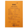 Bloc agrafé Rhodia ORANGE Yellow N°119 21x31,8cm 80f ligné +marge 80g