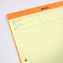 Bloc agrafé Rhodia ORANGE N°119 audit 21x31,8cm 80f multicolonnes 80g