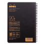 Addressbook Rhodiactive 90g RI A5 160p. pré-imp. non micropref. +poche ORANGE