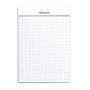Bloc agrafé Rhodia WHITE N°12 8,5x12cm 80f Q.5x5 80g