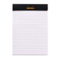 Bloc agrafé Rhodia BLACK N°12 8,5x12cm 80f ligné 80g