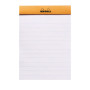Bloc agrafé Rhodia ORANGE N°12 8,5x12cm 80f ligné 80g