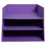 Corb.à courr. 3 niveaux Teksto Violet