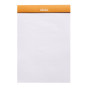 dotPad - bloc agrafé Rhodia ORANGE N°16 14,8x21cm dot 80f 80g
