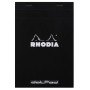 dotPad - bloc agrafé Rhodia BLACK N°16 14,8x21cm dot 80f 80g