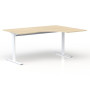 Bureau asymétrique 90° Essentiel I L. 160 x P. 120 cm 19 mm retour à droite déco