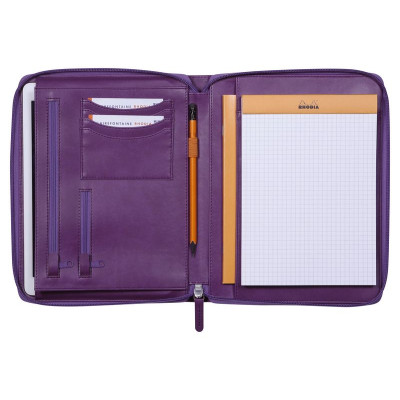Rhodiarama petit conférencier VIOLET pour bloc/carnet A5