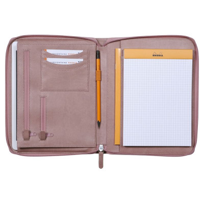 Rhodiarama petit conférencier BOIS DE ROSE pour bloc/carnet A5