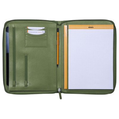 Rhodiarama grand conférencier SAUGE pour bloc/carnet A4