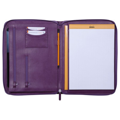 Rhodiarama grand conférencier VIOLET pour bloc/carnet A4