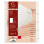 Intercal.impr.A4 Num.1-5 PP recycl gris