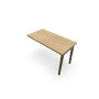ROBIN RETOUR RECT L120 P60 S/1 P.ARCHE HETRE/METAL PLT SANS PRE-PERCAGE OBT    d