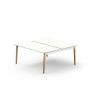 ROBIN 2T BENCH DEP L160 P165 PRE-PERCE OBT PIEDS EXTREM.ARCHE HETRE/METAL P1650