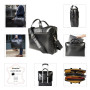 Sacoche double ordin. Exactive Cuir noir