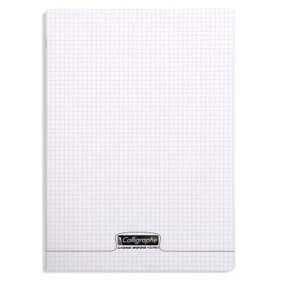 8000 POLYPRO, Cahier piqué  incolore 21x29,7cm 192p Q.5x5 90g