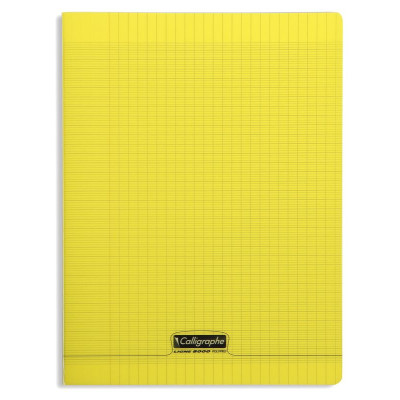 8000 POLYPRO, Cahier piqué  jaune 21x29,7cm 192p séyès 90g