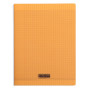 8000 POLYPRO, Cahier piqué  orange 24x32cm 192p séyès 90g