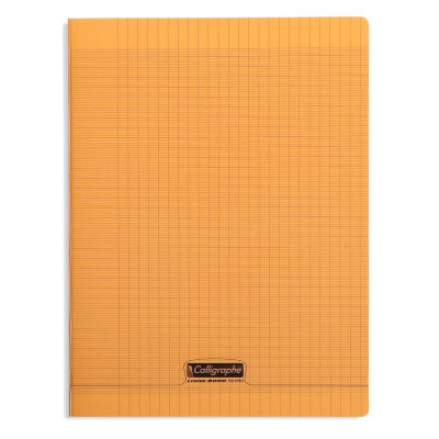 8000 POLYPRO, Cahier piqué  orange 24x32cm 192p séyès 90g