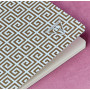 Neo Deco Collection Printemps-Été carnet piqûre textile 14,8x21cm 96p ligné Bleu