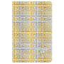 Neo Deco Collection Printemps-Été carnet piqûre textile 9x14cm 96p ligné Bleu gi