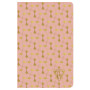 Neo Deco Collection Printemps-Été carnet piqûre textile 9x14cm 96p ligné Corail