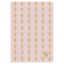 Neo Deco Collection Printemps-Été carnet piqûre textile 14,8x21cm 96p ligné Rose