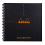 Reverse book Rhodia Classic RI BLACK 21x21cm 160p dot détachables 80g