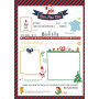 Set de correspondance Noël, 6 feuilles A4 100g + 6 enveloppes C5 + stickers