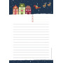 Set de correspondance Noël, 6 feuilles A5 90g + 6 enveloppes C6 + stickers (réac