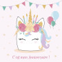 SET INVITATION ANNIVERSAIRE, 8 cartes simples 116x116 + 8 enveloppes 120x120, Li