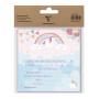 SET INVITATION ANNIVERSAIRE, 8 cartes simples 116x116 + 8 enveloppes 120x120, Li