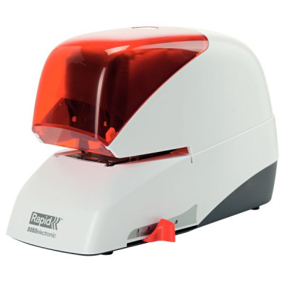 Agrafeuse electrique R5050e FlatClinch SUPREME Rapid, Argent/orange