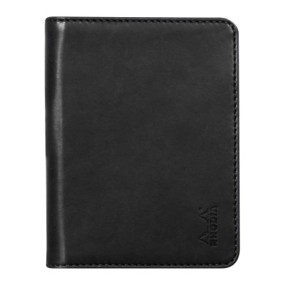 Rhodiarama livret porte-bloc N°11 NOIR pour bloc/carnet A7