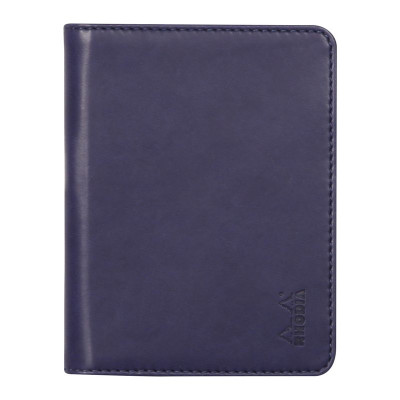 Rhodiarama livret porte-bloc N°11 BLEU NUIT pour bloc/carnet A7