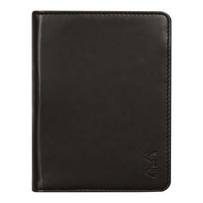 Rhodiarama livret porte-bloc N°12 NOIR pour bloc/carnet B7