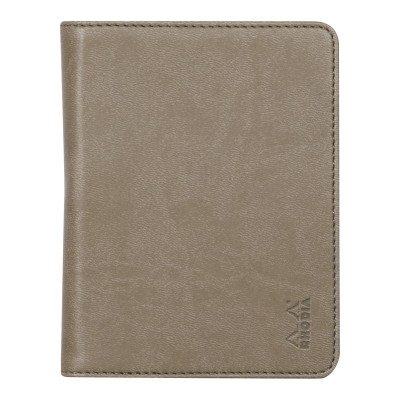 Rhodiarama livret porte-bloc N°12 TAUPE pour bloc/carnet B7