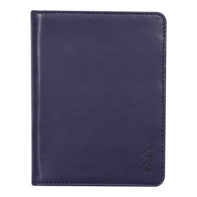 Rhodiarama livret porte-bloc N°12 BLEU NUIT pour bloc/carnet B7