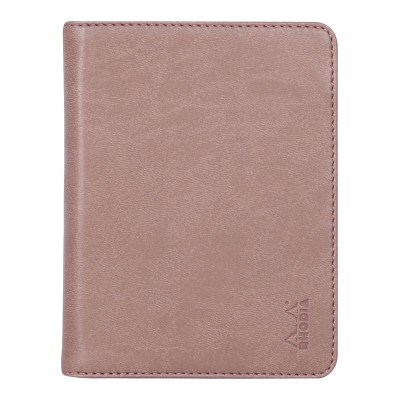 Rhodiarama livret porte-bloc N°12 BOIS DE ROSE pour bloc/carnet B7