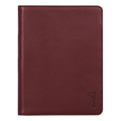 Rhodiarama livret porte-bloc N°13 LIE DE VIN pour bloc/carnet A6