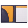 Rhodiarama livret porte-bloc N°16 BLEU NUIT pour bloc/carnet A5