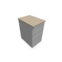 CAISSON HB METAL 3T P.60 L.43,2 H.73,5 CM DONT 1 DS TOP MELAMINE SO MA