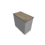 CAISSON HB METAL 3T P.80 L.43,2 H.73,5 CM DONT 1 DS TOP MELAMINESO R3