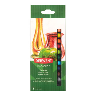 Lot de 12 Pastels a l'huile boite, Assortis