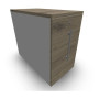 GUSTAVE CAISSON INDIVIDUEL H73,5 L43,2 P80 CM MELAMINE - CORPS TOP PORTE MG R3 R