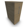 GUSTAVE CAISSON INDIVIDUEL H113,5 L43,2 P80CM CORPS & TOP MELAMINE  -PORTE R3 RI